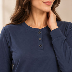Pigiama donna scollo serafino Biancaluna 26D90023