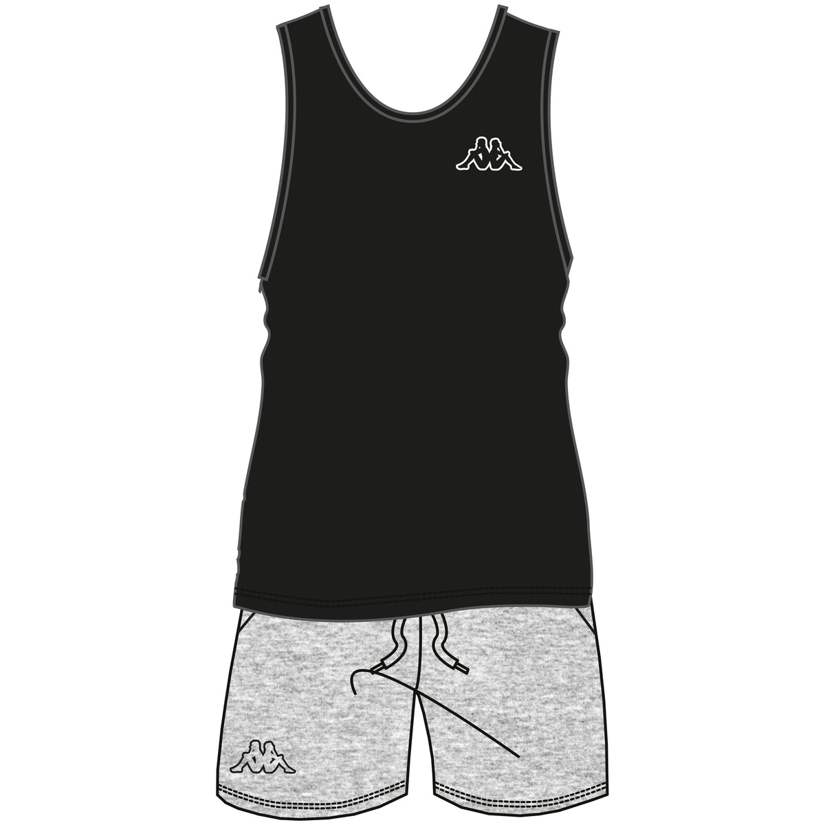 Pigiama uomo Kappa 21240A spalla larga cotone