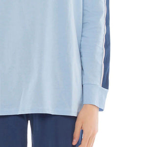 Pigiama uomo lungo cotone leggero Kappa 22803 celeste