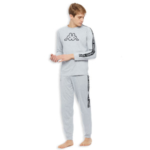 Pigiama uomo Kappa cotone sportivo KMS 22809 grigio melange