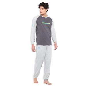 Pigiama Kappa uomo in cotone leggero sportivo KMS 22812 piombo