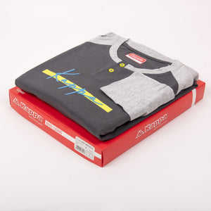 Pigiama Kappa uomo in cotone leggero sportivo KMS 22812 piombo