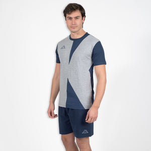 Pigiama uomo Kappa KMS22843 estivo corto cotone navy