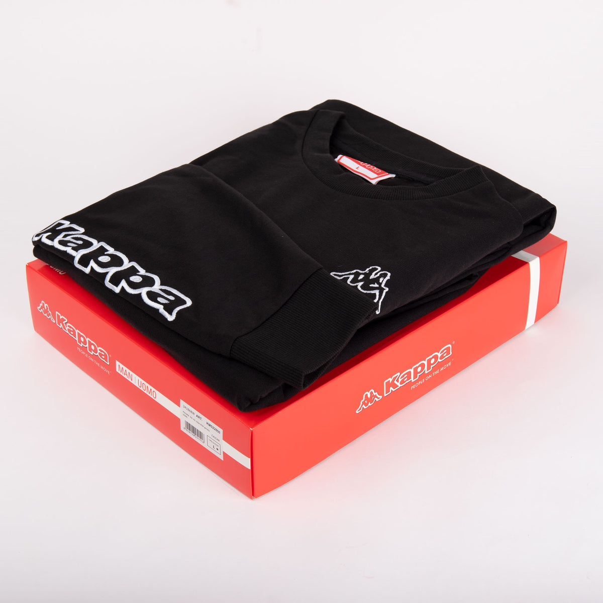 Pigiama uomo stile tuta Kappa KMS 22850 cotone nero