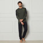 Pigiama Uomo in cotone scollo a serafino Kappa KMS25403