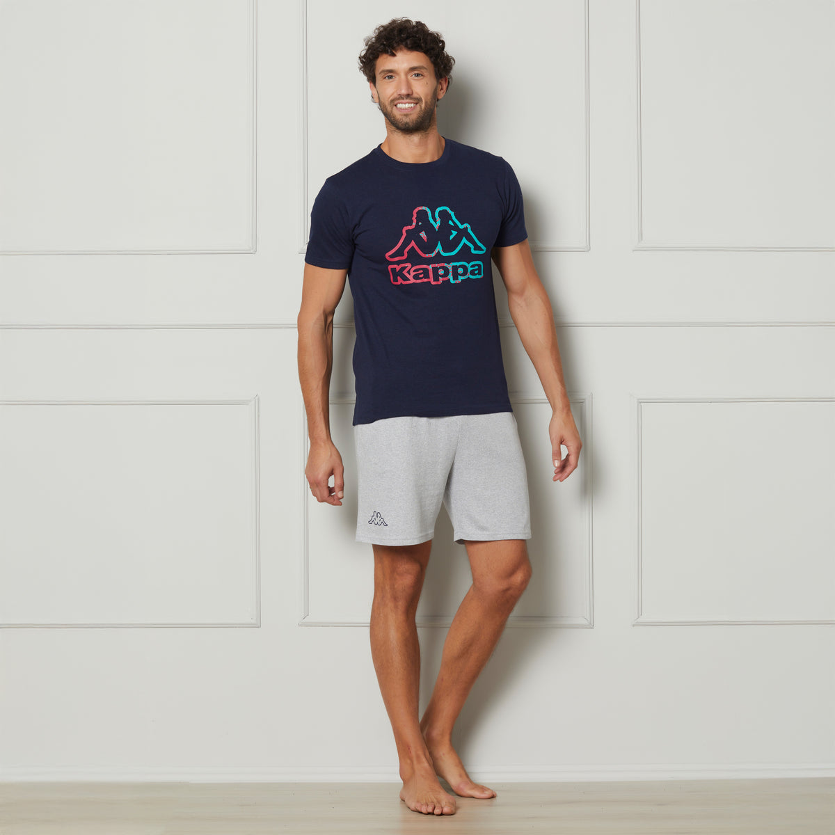 Pigiama uomo stampa con logo Kappa KMS25436