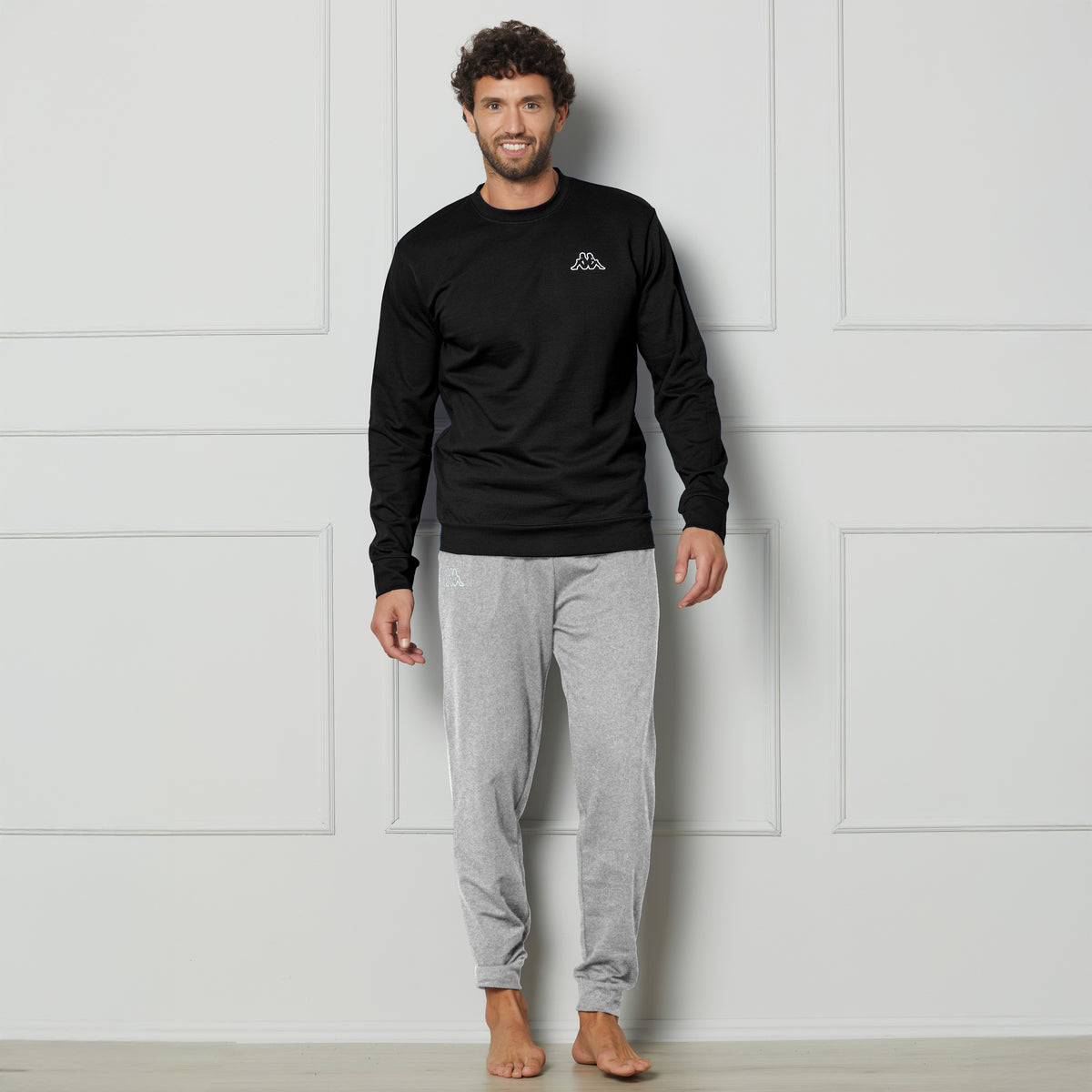 Pigiama Uomo in cotone maglia modello felpa Kappa KMS25461