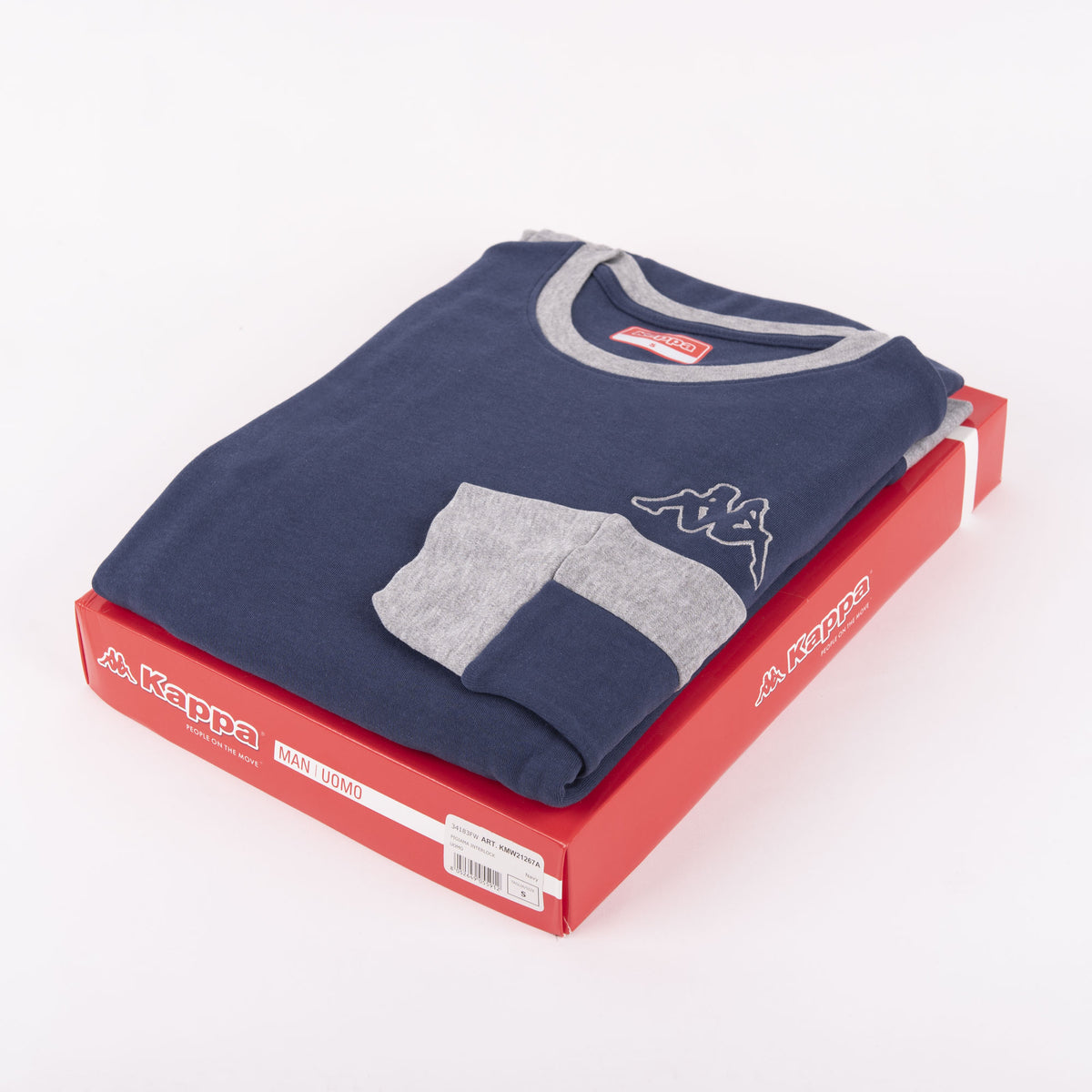 Pigiama Kappa uomo caldo cotone 21267 navy