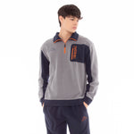 Pigiama tuta in pile micro polar mezza zip e taschino Kappa 22133 navy