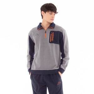 Pigiama tuta in pile micro polar mezza zip e taschino Kappa 22133 navy