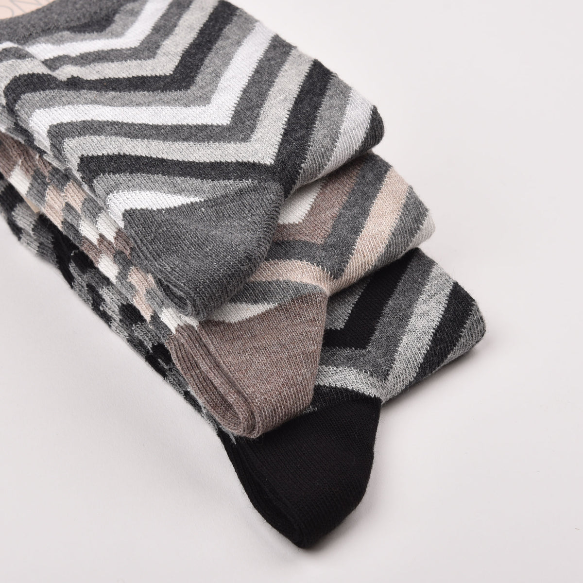 Calze donna Leon d'oro Kris moda fantasia zig zag 3 paia