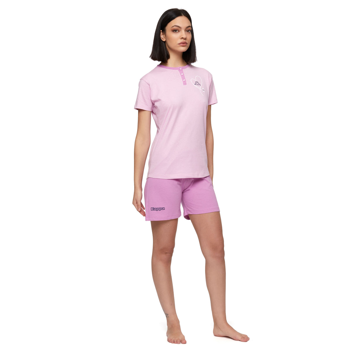 Pigiama donna Kappa 21327 corto in cotone