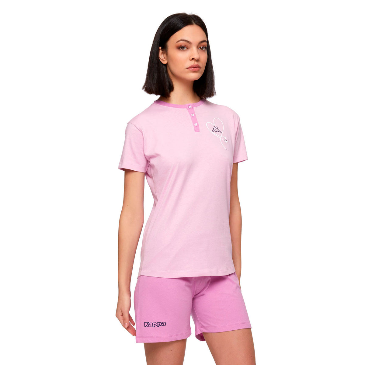Pigiama donna Kappa 21327 corto in cotone