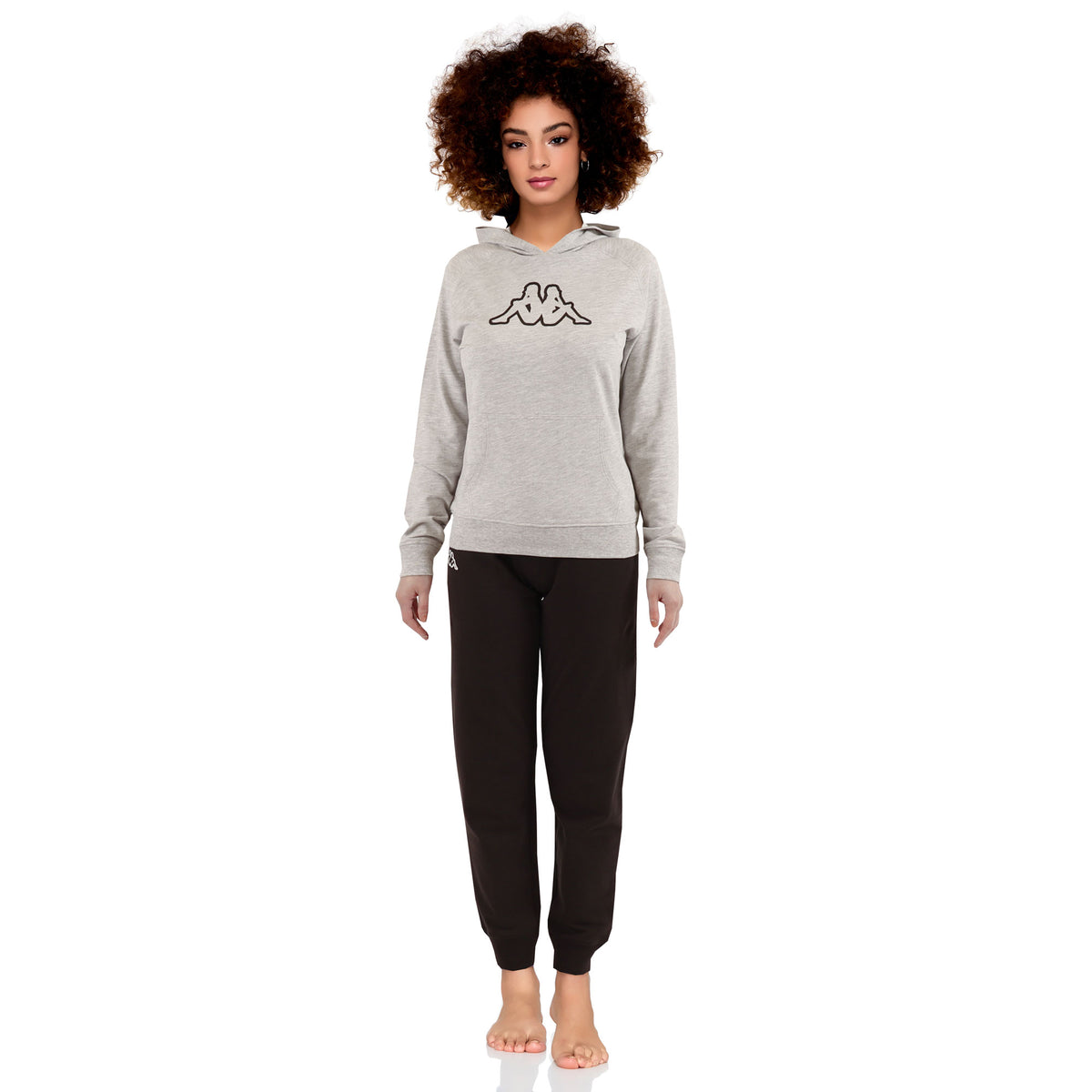Pigiama tuta donna Kappa 21361 con cappuccio cotone primaverile leggero