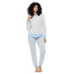 Pigiama donna Kappa KWS 22905 cotone grigio chiaro melange