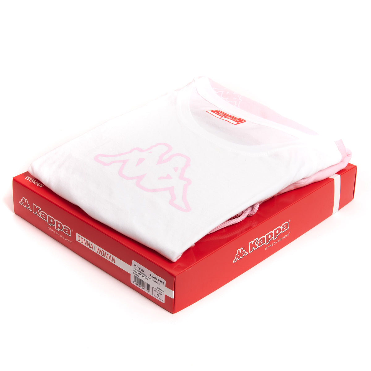 Pigiama donna Kappa KWS 22962 rosa sportivo