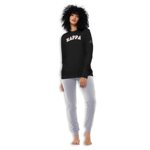 Pigiama donna stile tuta Kappa KWS 22970 cotone nero grigio
