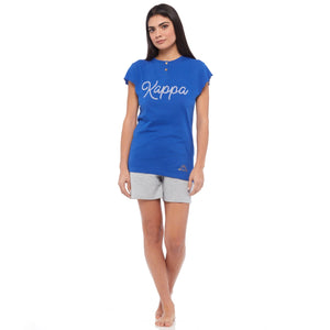 Pigiama donna Kappa donna azzurro 23823 corto estivo