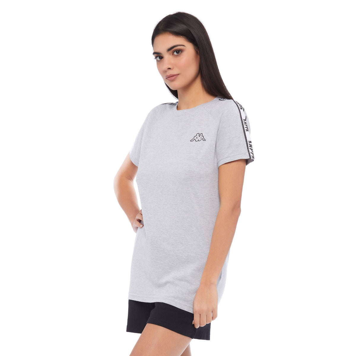 Pigiama Kappa donna estivo corto KWS 23851 lime / nero
