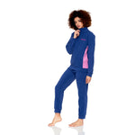 Pigiama donna Kappa 20641 in micropile collo alto zip