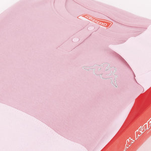 Pigiama donna Kappa caldo cotone rosa con polsini 21371