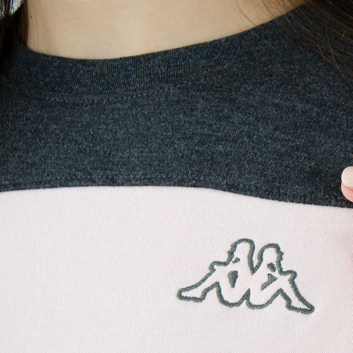 Pigiama Kappa donna caldo cotone 21386 rosa antracite