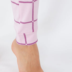 Pigiama donna caldo cotone Kappa 21368 prugna