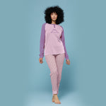 Pigiama donna Kappa cotone caldo 21387 rosa