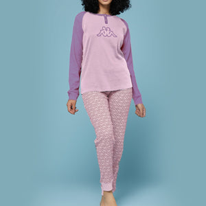 Pigiama bimba ragazza caldo cotone rosa Kappa 21387 rosa