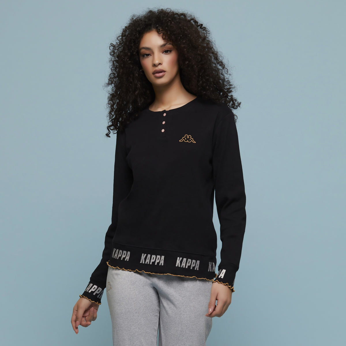 Pigiama donna caldo cotone smerlato Kappa KWW 23008