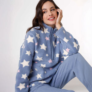 Pigiama Donna in caldo coral con stelline Lovable L0DNY