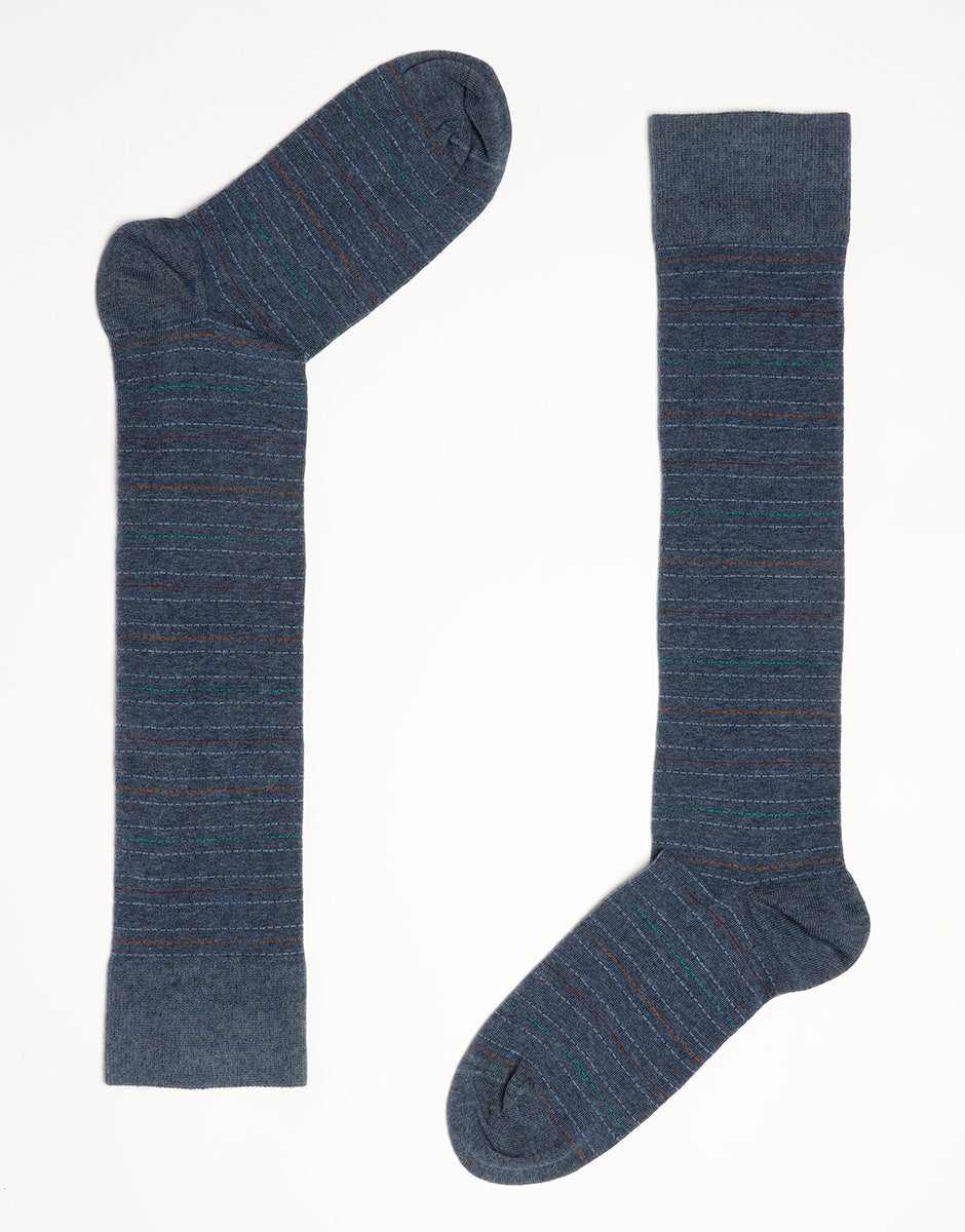 Calze Lunghe Uomo in Cotone con righe Set da 2 paia Lovable L0DRR
