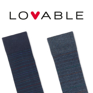 Calze Lunghe Uomo in Cotone con righe Set da 2 paia Lovable L0DRR