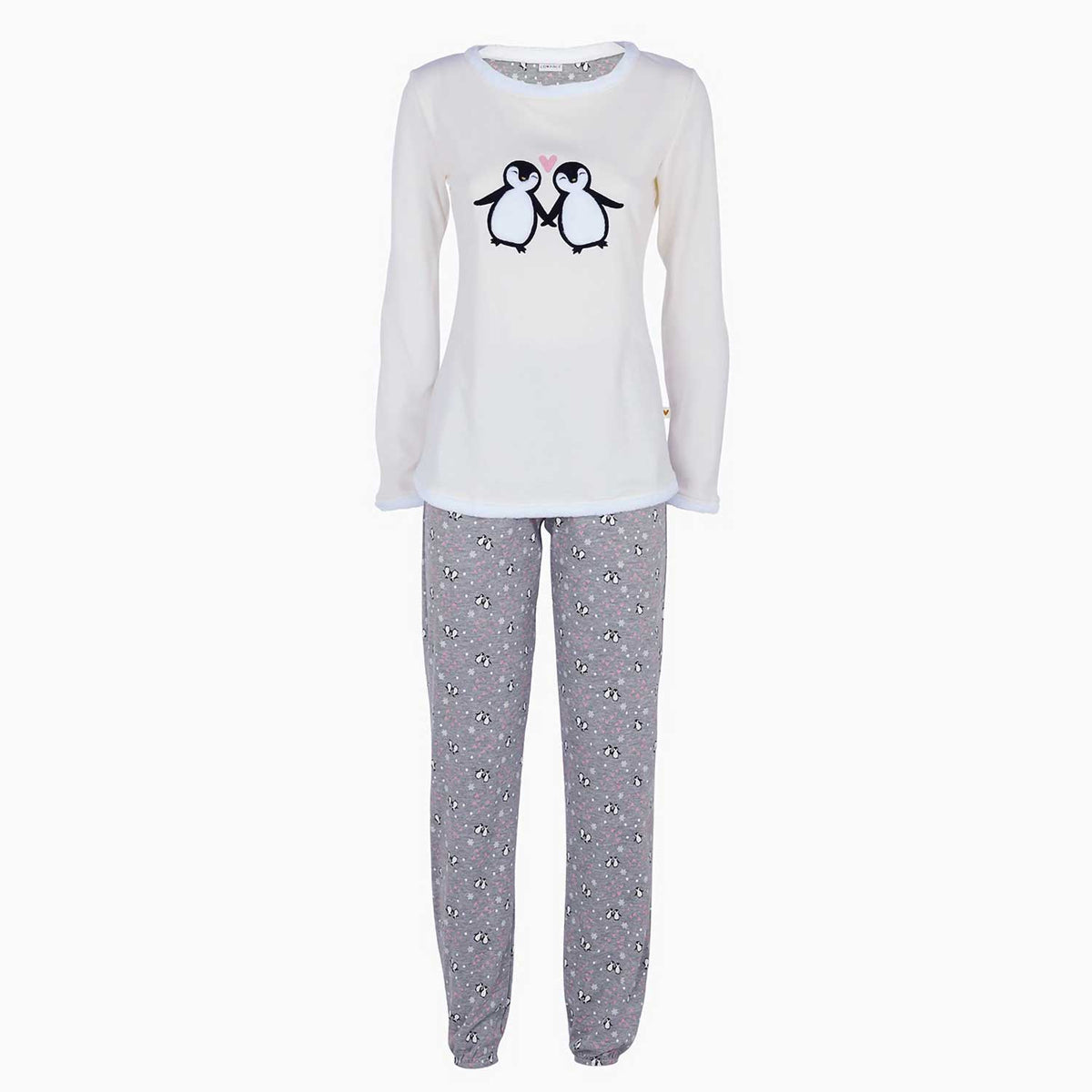 Pigiama donna pinguino caldo cotone Lovable L0AE9I