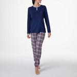 Pigiama donna tartan caldo cotone Lovable L0EAD