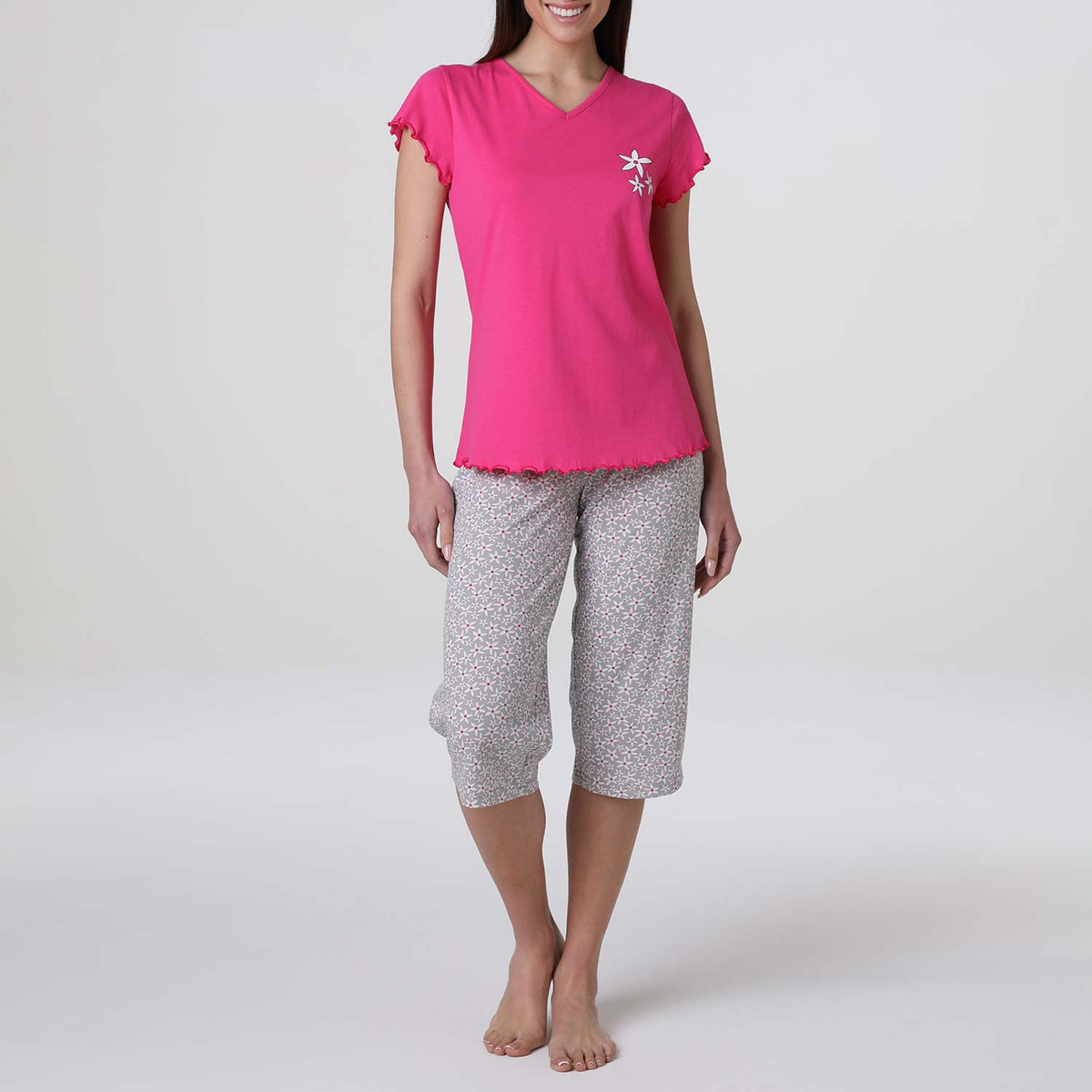 Pigiama donna pinocchietto cotone Lovable L0EQK