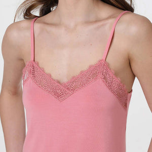 Pigiama donna estivo in modal e pizzo Lovable L0ETI