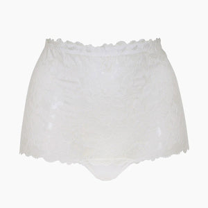 Slip vita alta pizzo floreale e microfibra lucida Lovable L0ETV