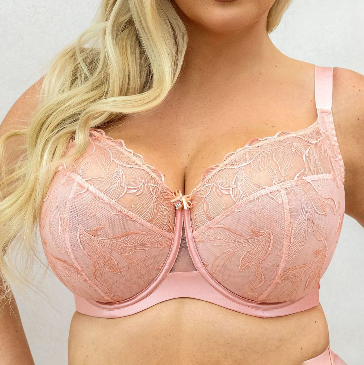 Reggiseno in tulle ricamato con ferretto Krisline sugar