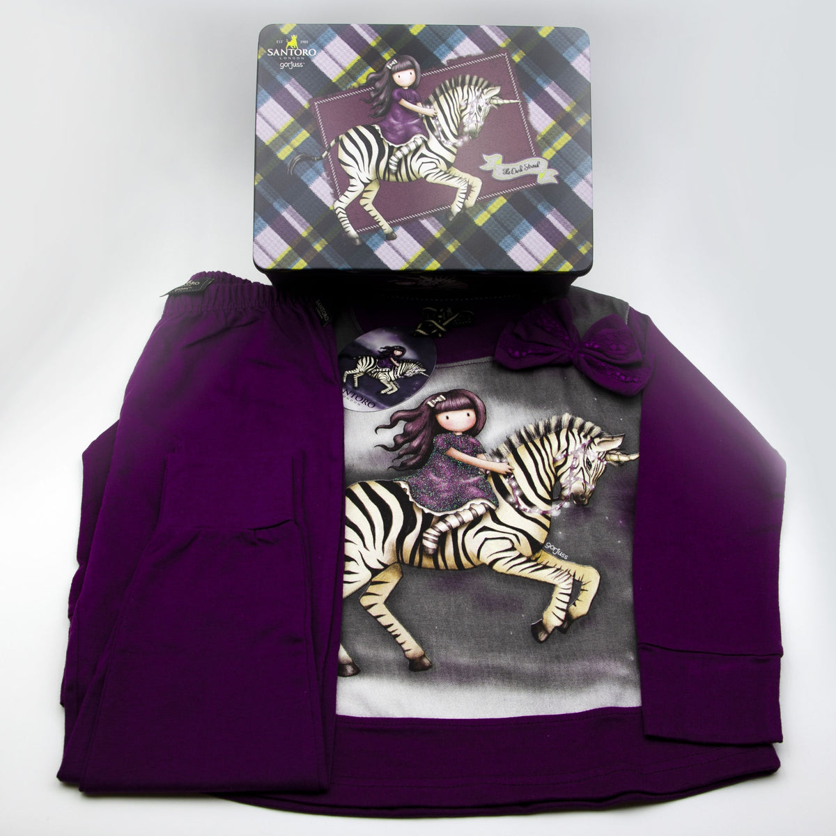 Pigiama donna Santoro Gorjuss 54658 viola caldo cotone