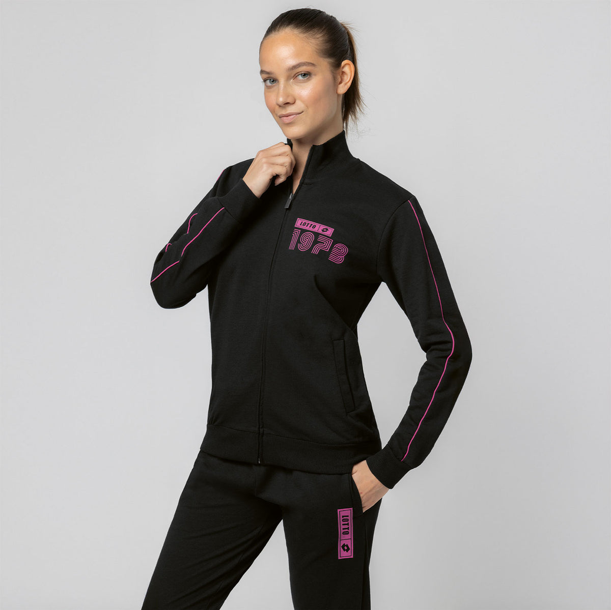 Tuta donna full zip cotone leggero Lotto LA5015