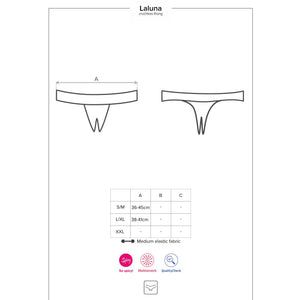Sexy mutandine Obsessive Laluna Crotchless panties cavallo aperto