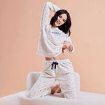 Pigiama donna in pile con stelline Pompea lapponia