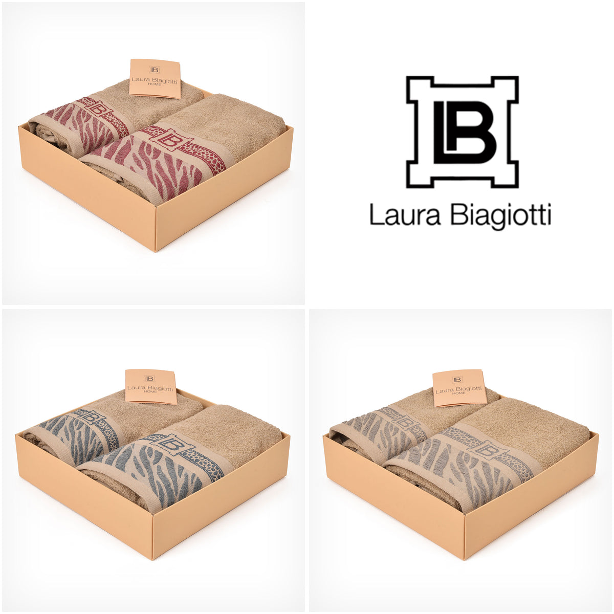 Set asciugamani Laura Biagiotti Celine viso + ospite