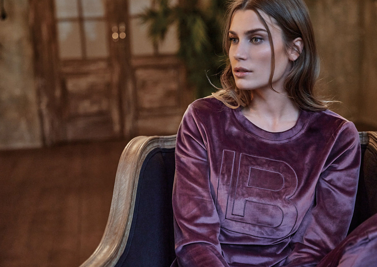 Tuta donna invernale Laura Biagiotti 96464 velluto gianduia