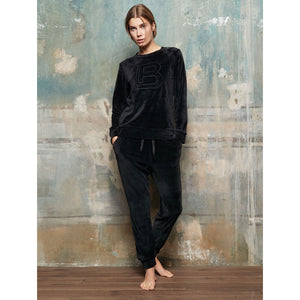 Tuta donna invernale Laura Biagiotti 96464 velluto nero