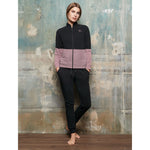 Tuta donna invernale Laura Biagiotti 96465 cotone felpato aperta nero /petalo