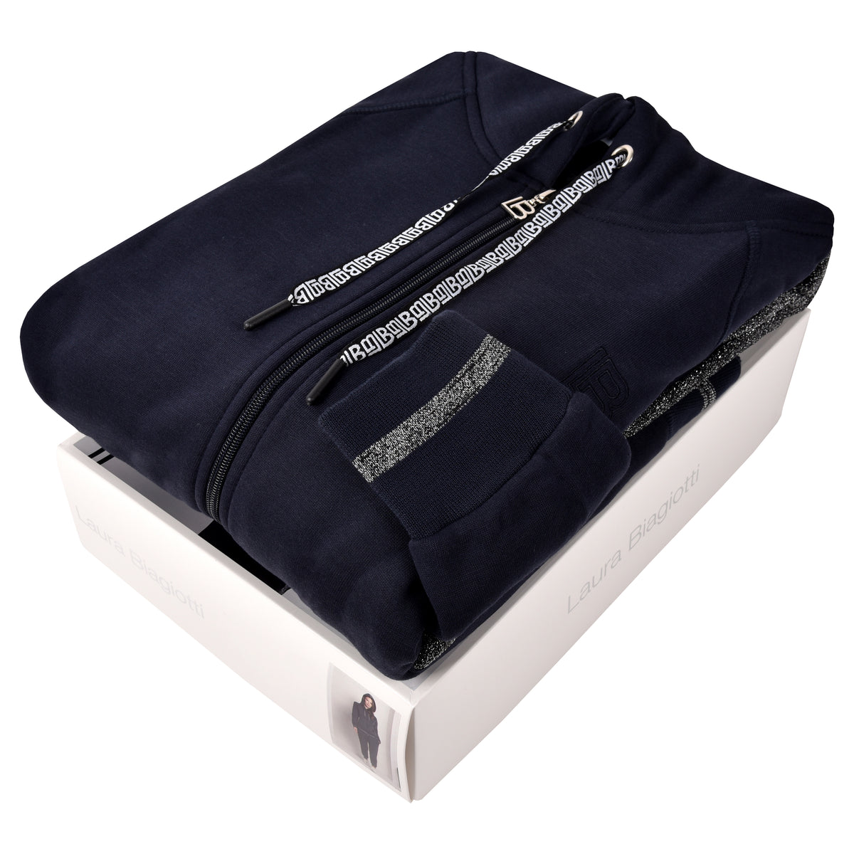Tuta donna felpata navy Laura Biagiotti BOS 96579S