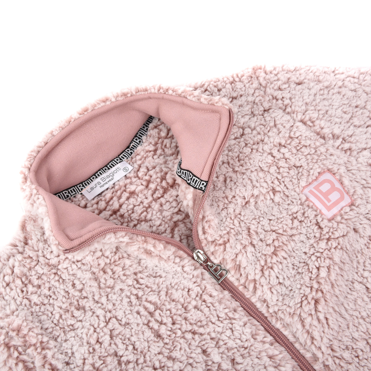 Giacca donna invernale pile sherpa Laura Biagiotti BPJ96592B rosa blush