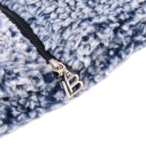 Giacca donna invernale pile sherpa Laura Biagiotti BPJ96592B blu